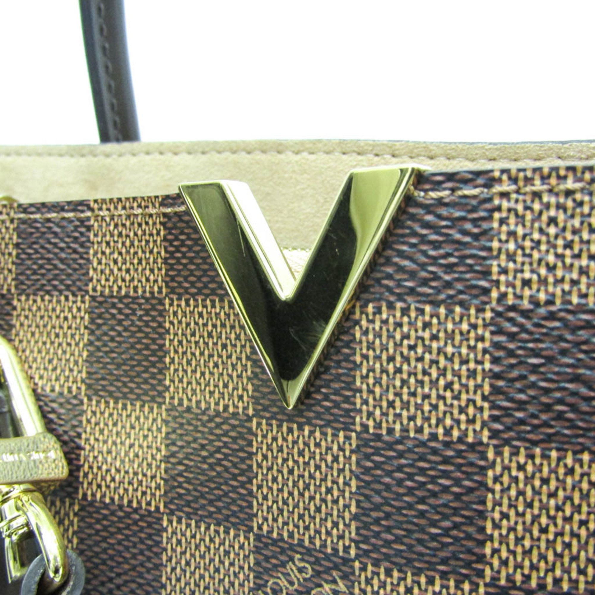 Louis Vuitton Damier Kensington N41435 Women's Handbag,Shoulder Bag Ebene