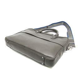 Furla 839322 Men's Leather Briefcase,Shoulder Bag Gray