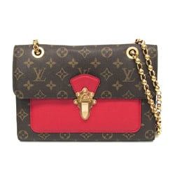 Louis Vuitton Monogram Victor M41731 Women's Shoulder Bag Brown,Red Color