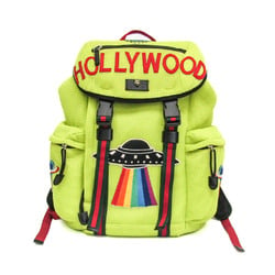 Gucci Applique HOLLYWOOD 429037 Women,Men Nylon,Mesh Backpack Yellow