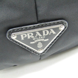 Prada TESSUTO NAPPA D 1BG959 Women's Nylon,Nappa Leather Handbag,Shoulder Bag Black