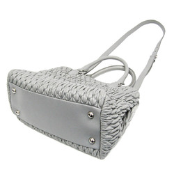 Miu Miu Matelasse Nappa Crystal Women's Leather Handbag,Shoulder Bag Gray