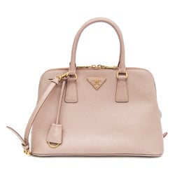 Prada Saffiano BL0837 Women's Leather Handbag,Shoulder Bag Pink Beige