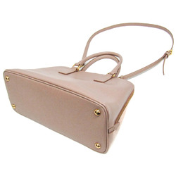 Prada Saffiano BL0837 Women's Leather Handbag,Shoulder Bag Pink Beige