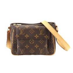 Louis Vuitton Monogram Viva Cite PM Shoulder Bag Brown M51165 Gold Hardware