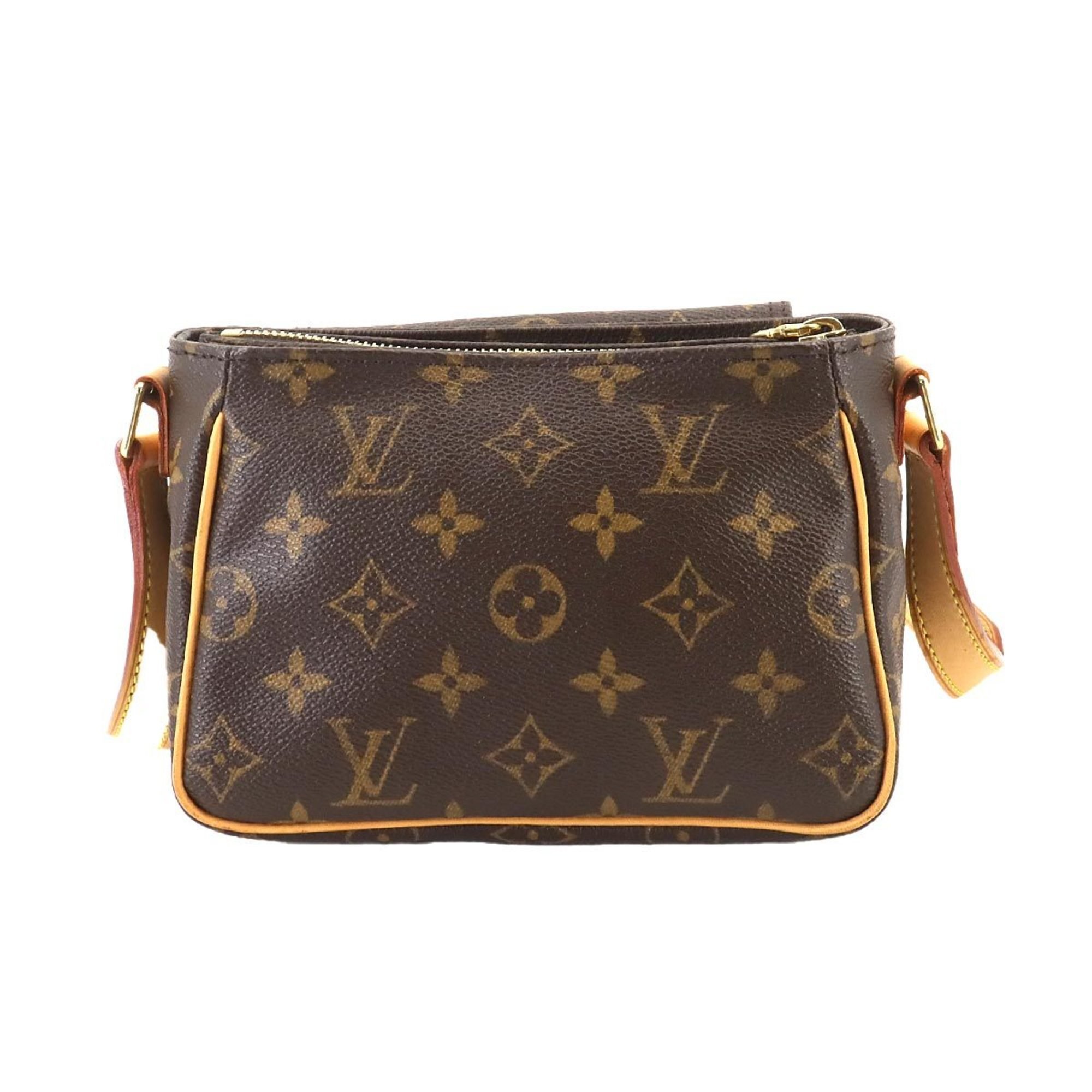 Louis Vuitton Monogram Viva Cite PM Shoulder Bag Brown M51165 Gold Hardware