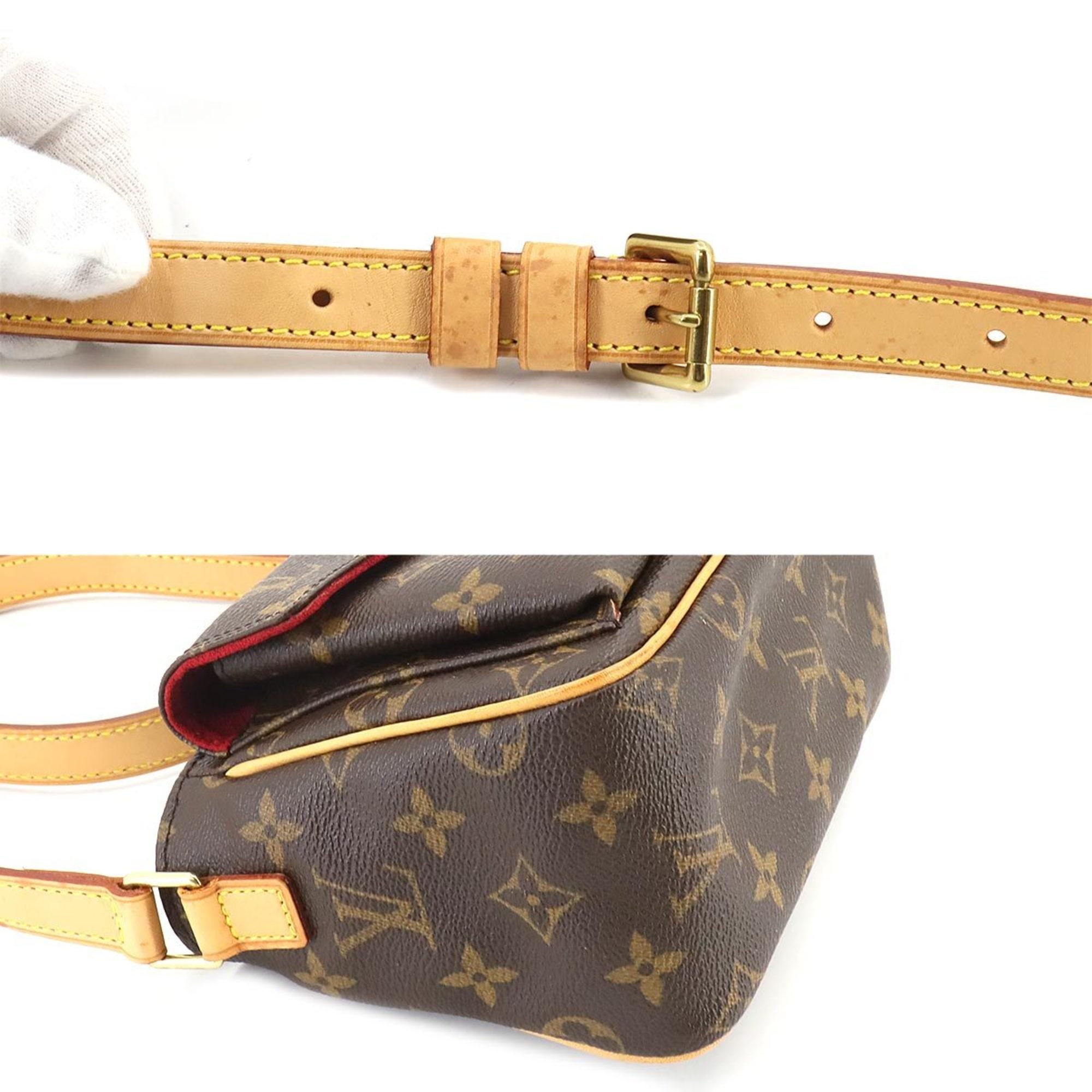 Louis Vuitton Monogram Viva Cite PM Shoulder Bag Brown M51165 Gold Hardware