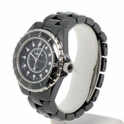 Chanel CHANEL J12 33mm H1625 Ladies Watch 12P Diamond Date Black Ceramic Quartz