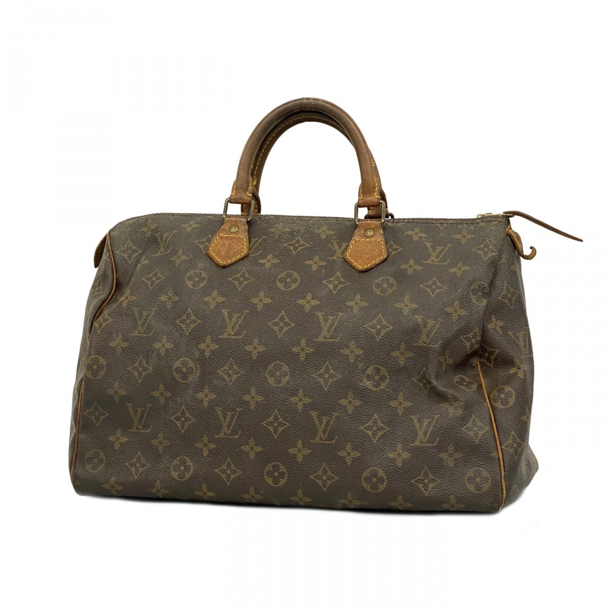 Louis Vuitton Handbag Monogram Speedy 35 M41107 Brown Ladies