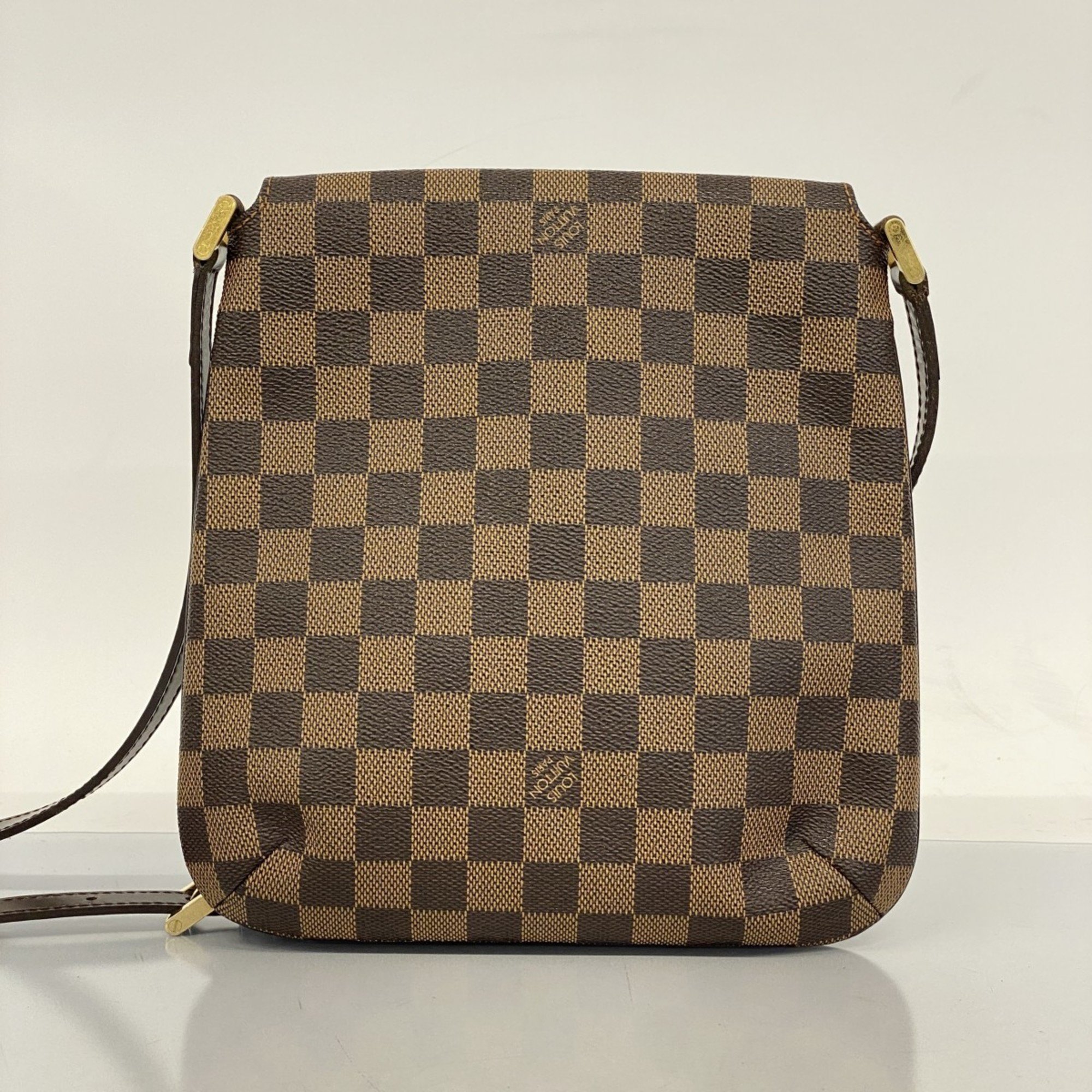 Louis Vuitton Shoulder Bag Damier Musette Salsa Long N51300 Ebene Ladies