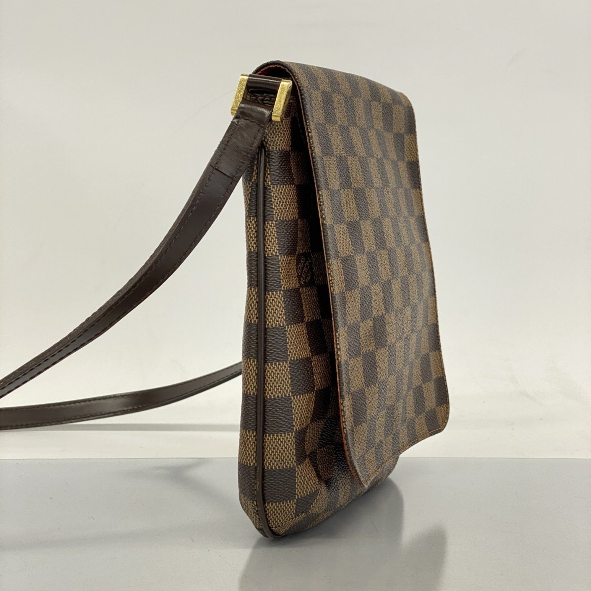 Louis Vuitton Shoulder Bag Damier Musette Salsa Long N51300 Ebene Ladies