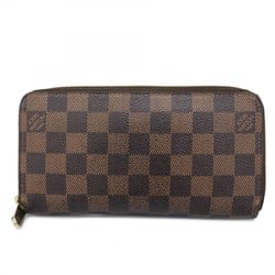 Louis Vuitton Long Wallet Damier Zippy N60015 Ebene Men's Women's