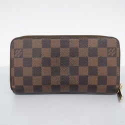 Louis Vuitton Long Wallet Damier Zippy N60015 Ebene Men's Women's