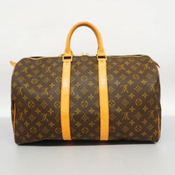 Louis Vuitton Boston Bag Monogram Keepall 45 M41428 Brown Men's Women's