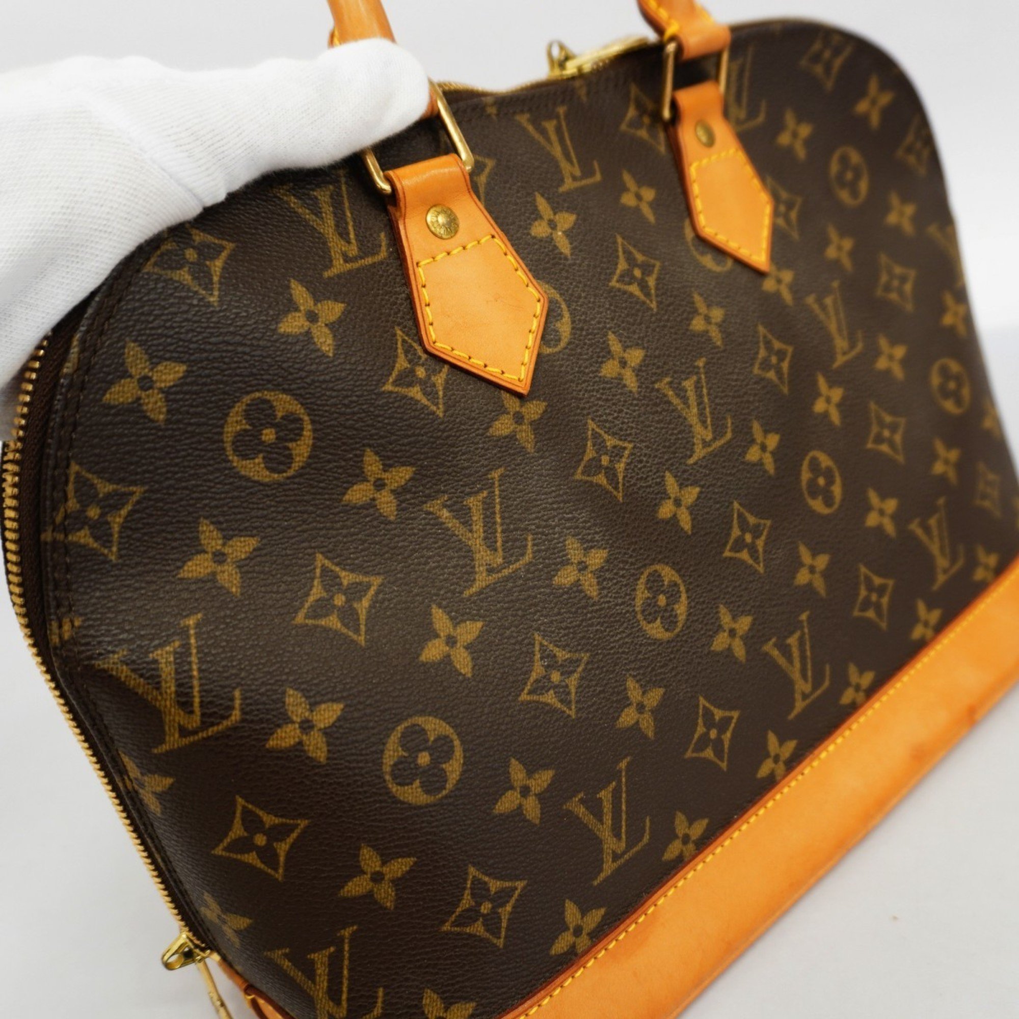 Louis Vuitton handbag Monogram Alma M51130 brown ladies