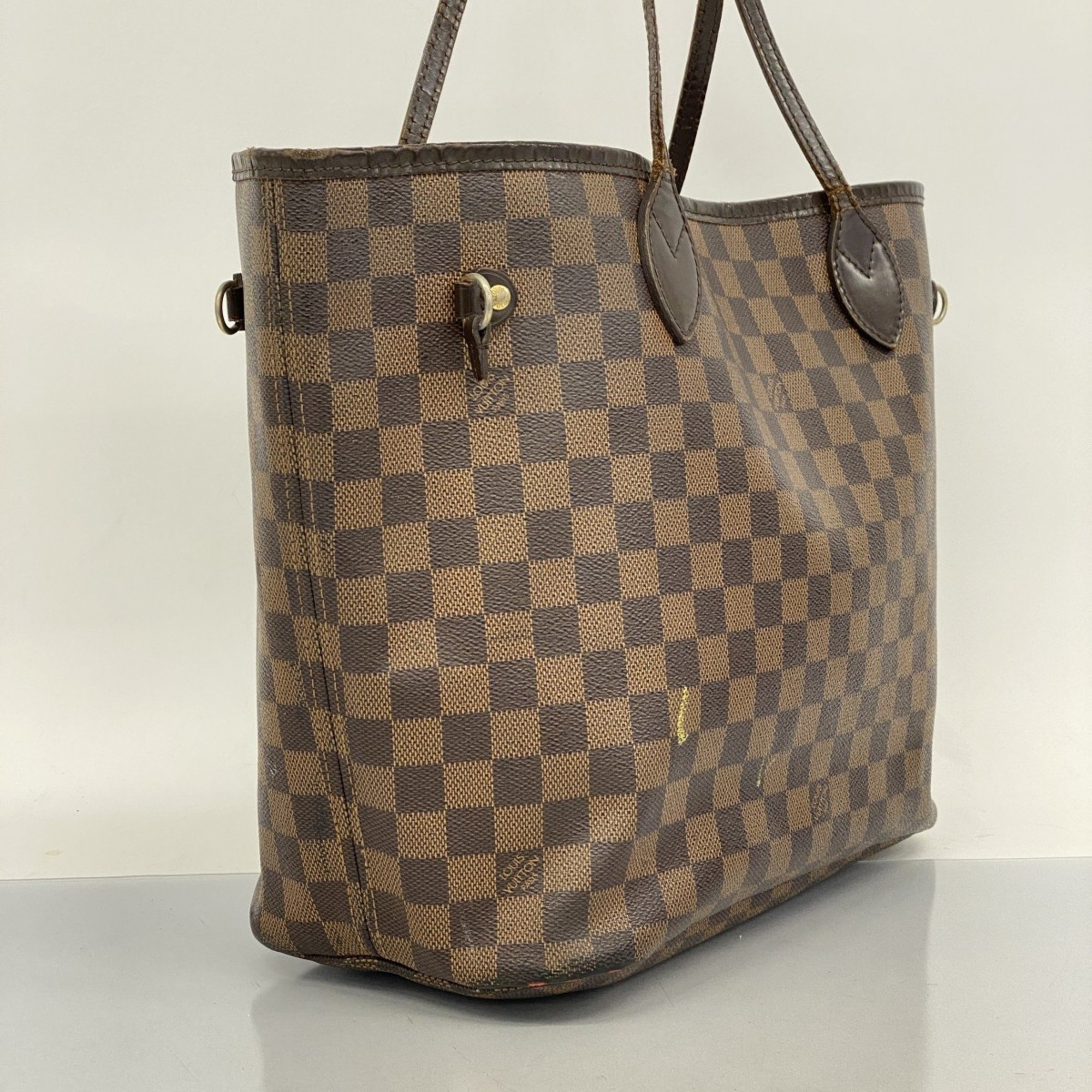 Louis Vuitton Tote Bag Damier Neverfull MM N51105 Ebene Women's