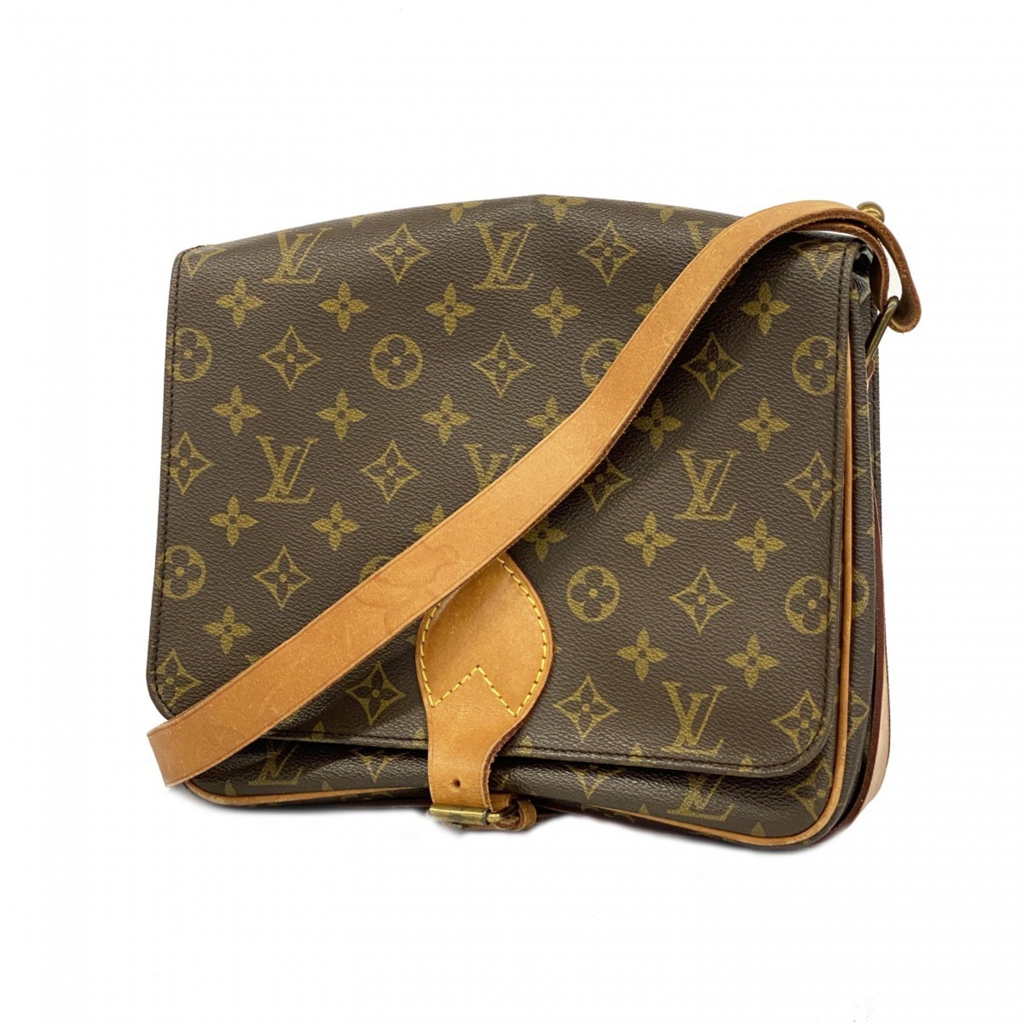 Louis Vuitton Shoulder Bag Monogram Cartesier GM M51252 Brown Women's