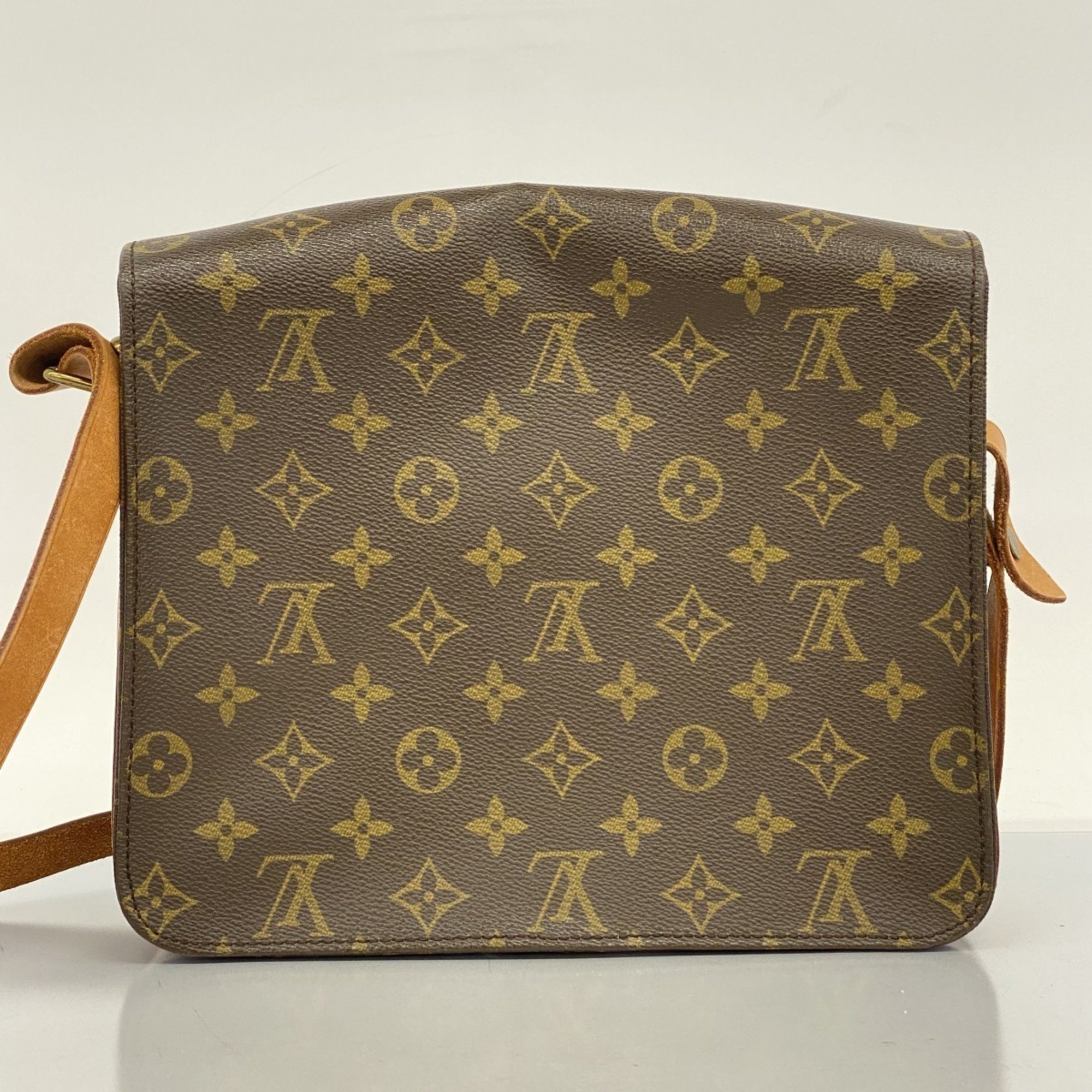 Louis Vuitton Shoulder Bag Monogram Cartesier GM M51252 Brown Women's