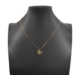 Christian Dior Necklace CD GP Plated Gold Ladies