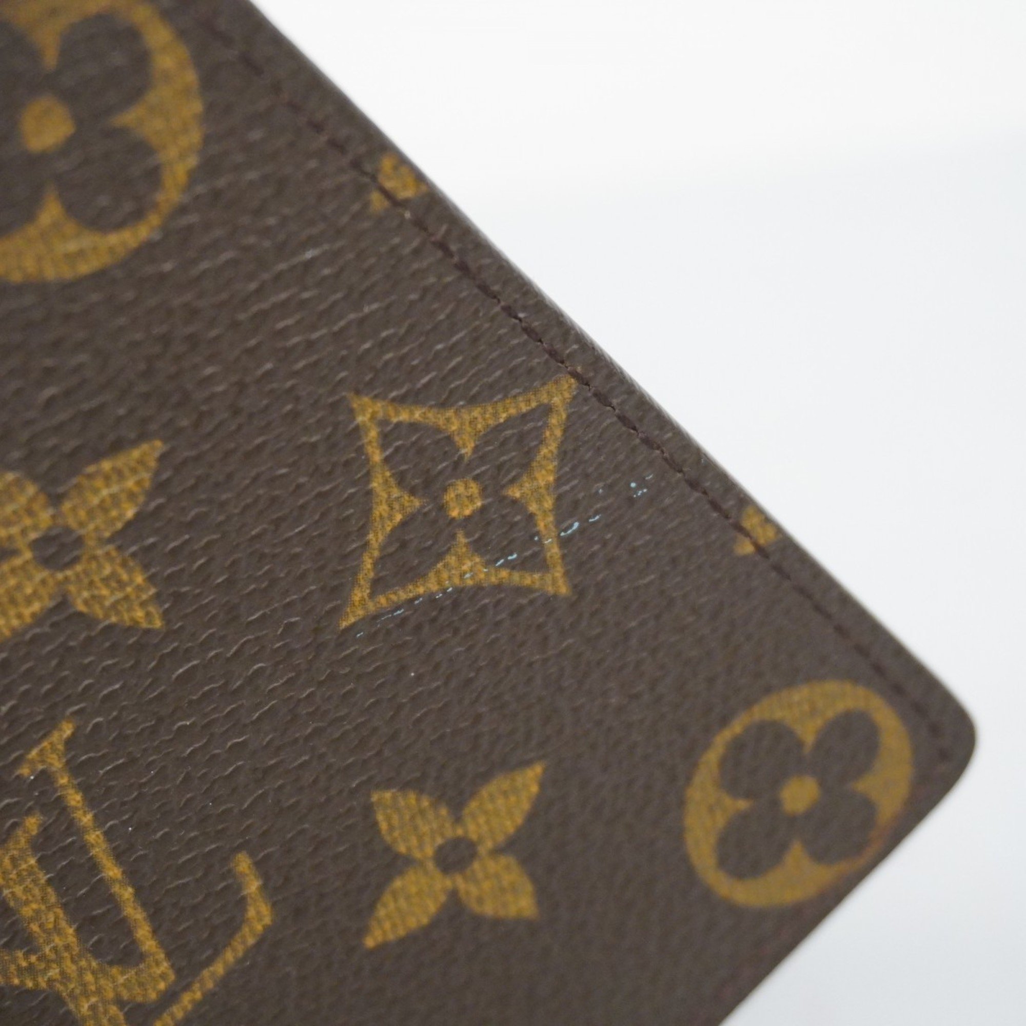 Louis Vuitton Wallet Monogram Porte-Bie Carte Credit M60879 Brown Men's