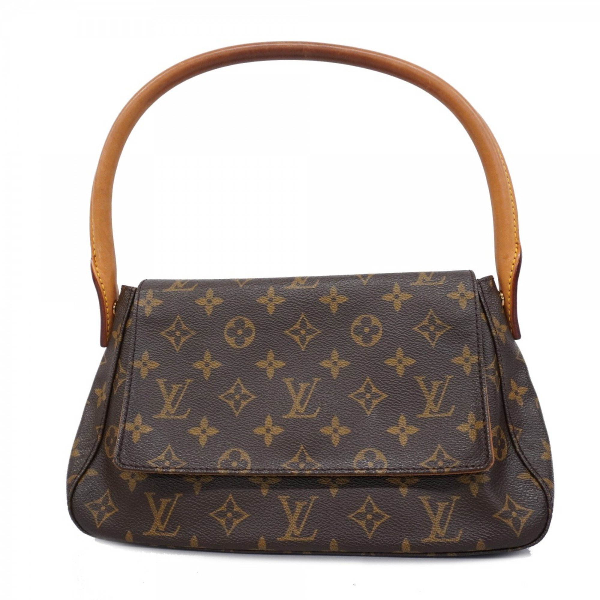 Louis Vuitton Shoulder Bag Monogram Looping M51147 Brown Ladies