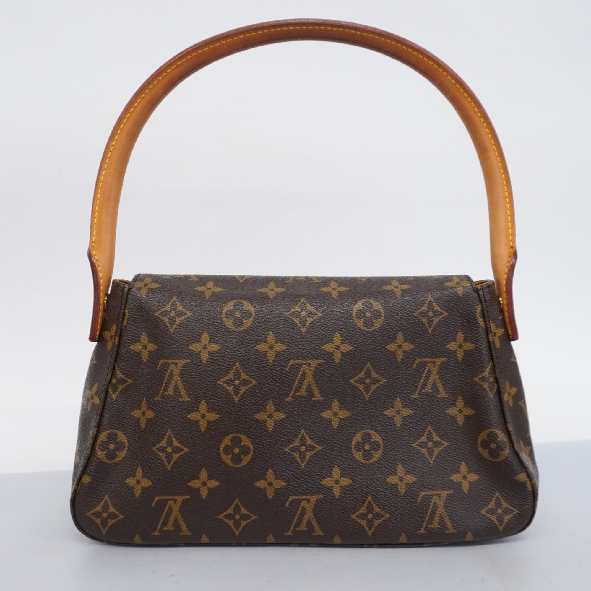 Louis Vuitton Shoulder Bag Monogram Looping M51147 Brown Ladies