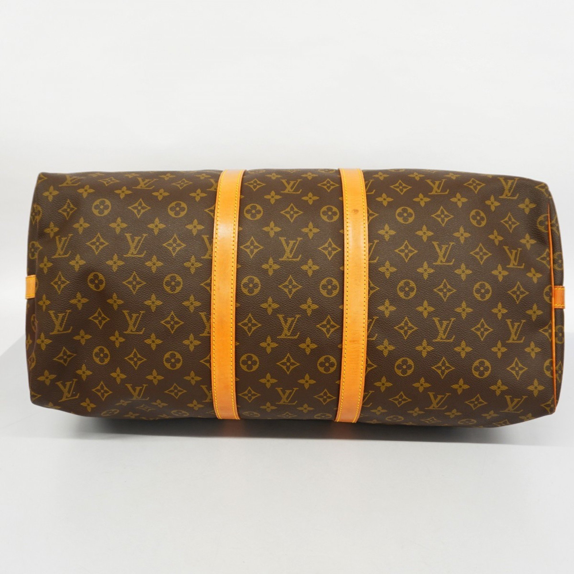 Louis Vuitton Boston Bag Monogram Keepall Bandouliere M41414 Brown Men's Women's