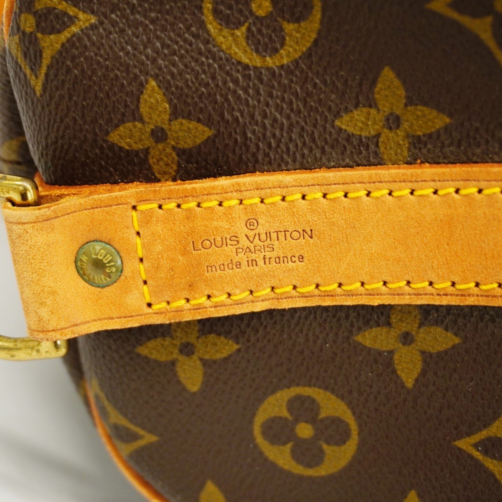 Louis Vuitton Boston Bag Monogram Keepall Bandouliere M41414 Brown Men's Women's