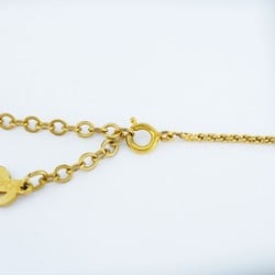 Christian Dior Necklace CD Circle GP Plated Gold Ladies