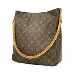 Louis Vuitton Shoulder Bag Monogram Looping GM M51145 Brown Ladies