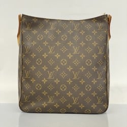 Louis Vuitton Shoulder Bag Monogram Looping GM M51145 Brown Ladies