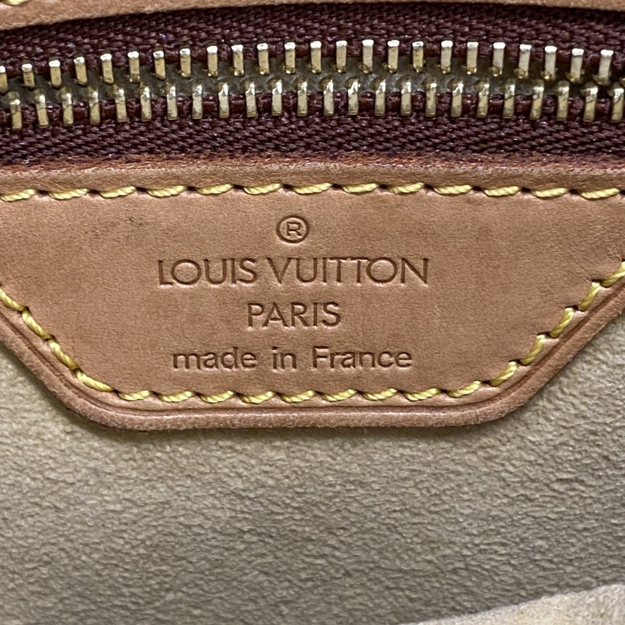 Louis Vuitton Shoulder Bag Monogram Looping GM M51145 Brown Ladies