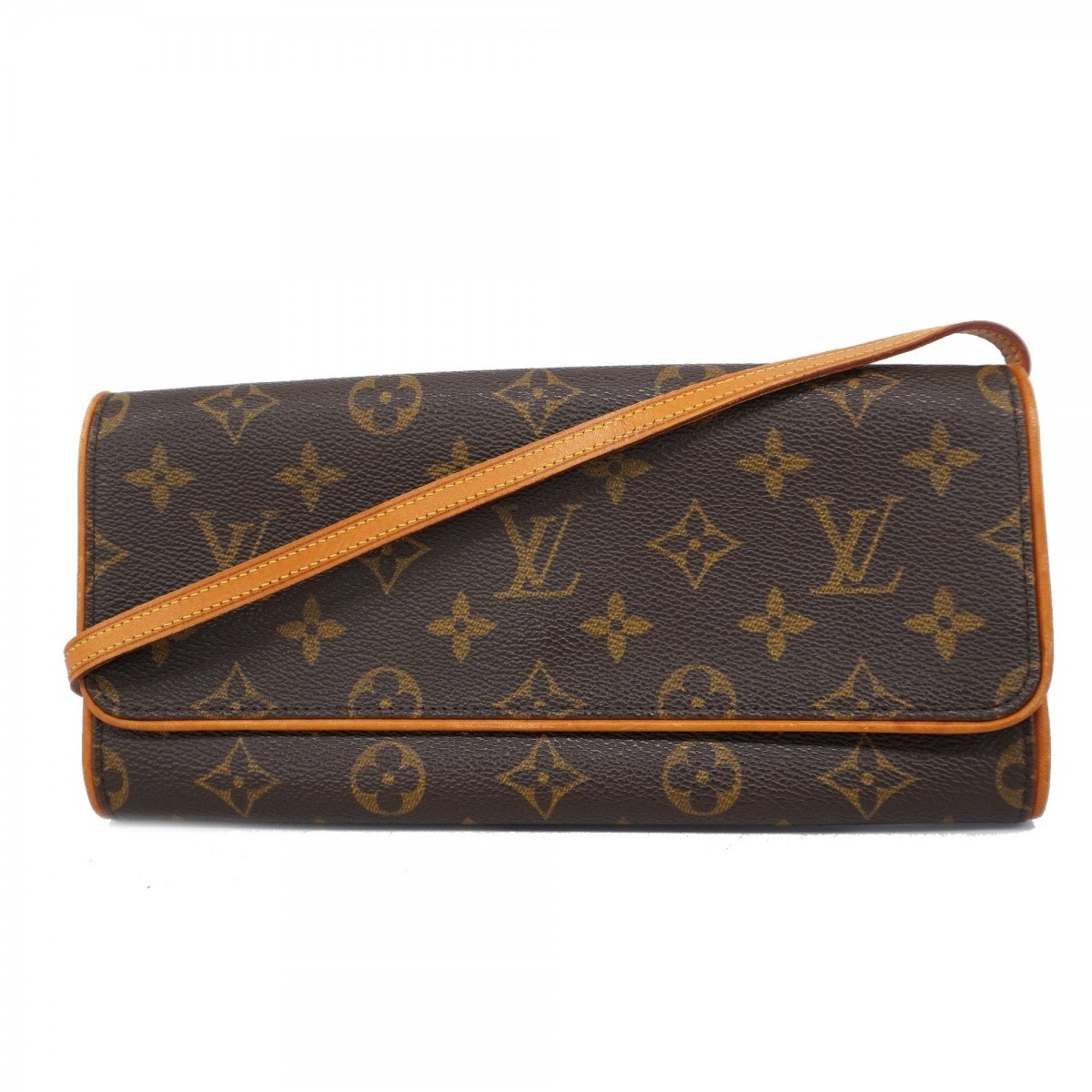 Louis Vuitton Shoulder Bag Monogram Pochette Twin GM M51852 Brown Women's