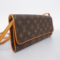 Louis Vuitton Shoulder Bag Monogram Pochette Twin GM M51852 Brown Women's