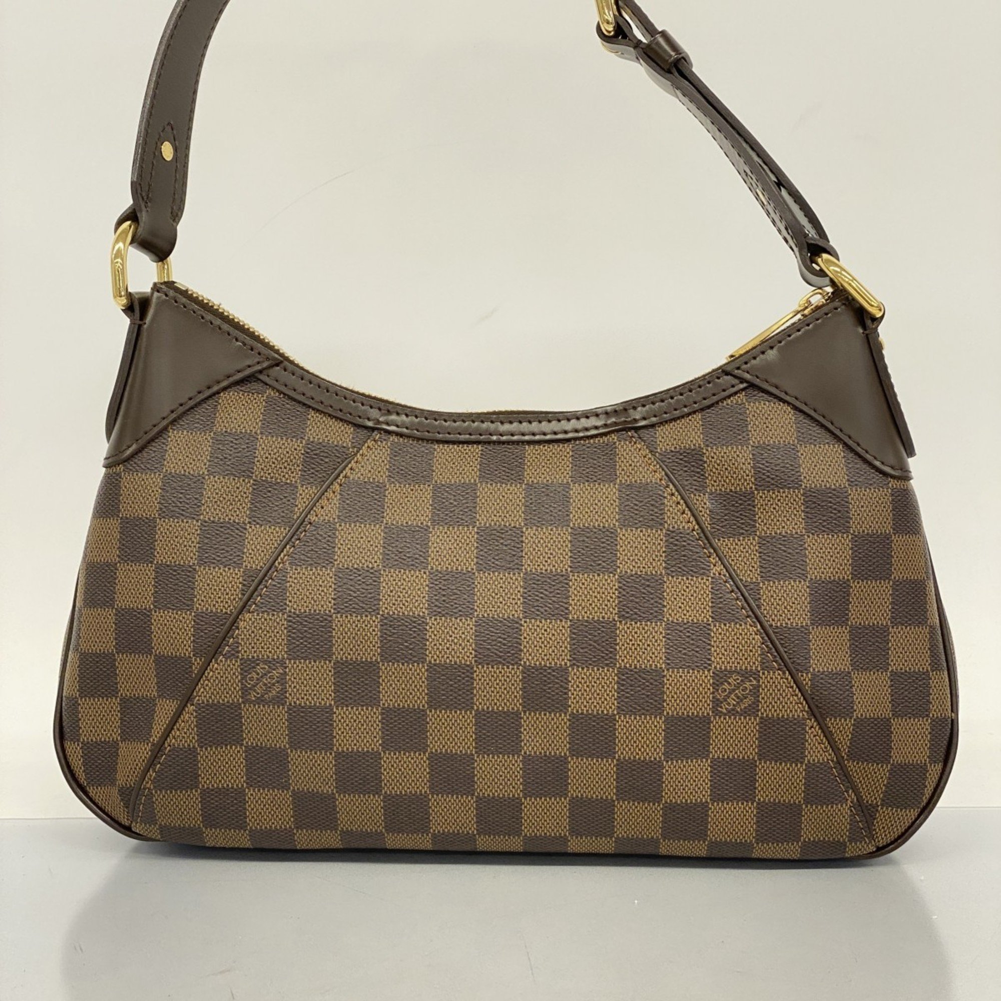 Louis Vuitton Shoulder Bag Damier Thames PM N48180 Ebene Ladies