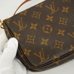 Louis Vuitton Pouch Monogram Pochette Accessoires M51980 Brown Women's