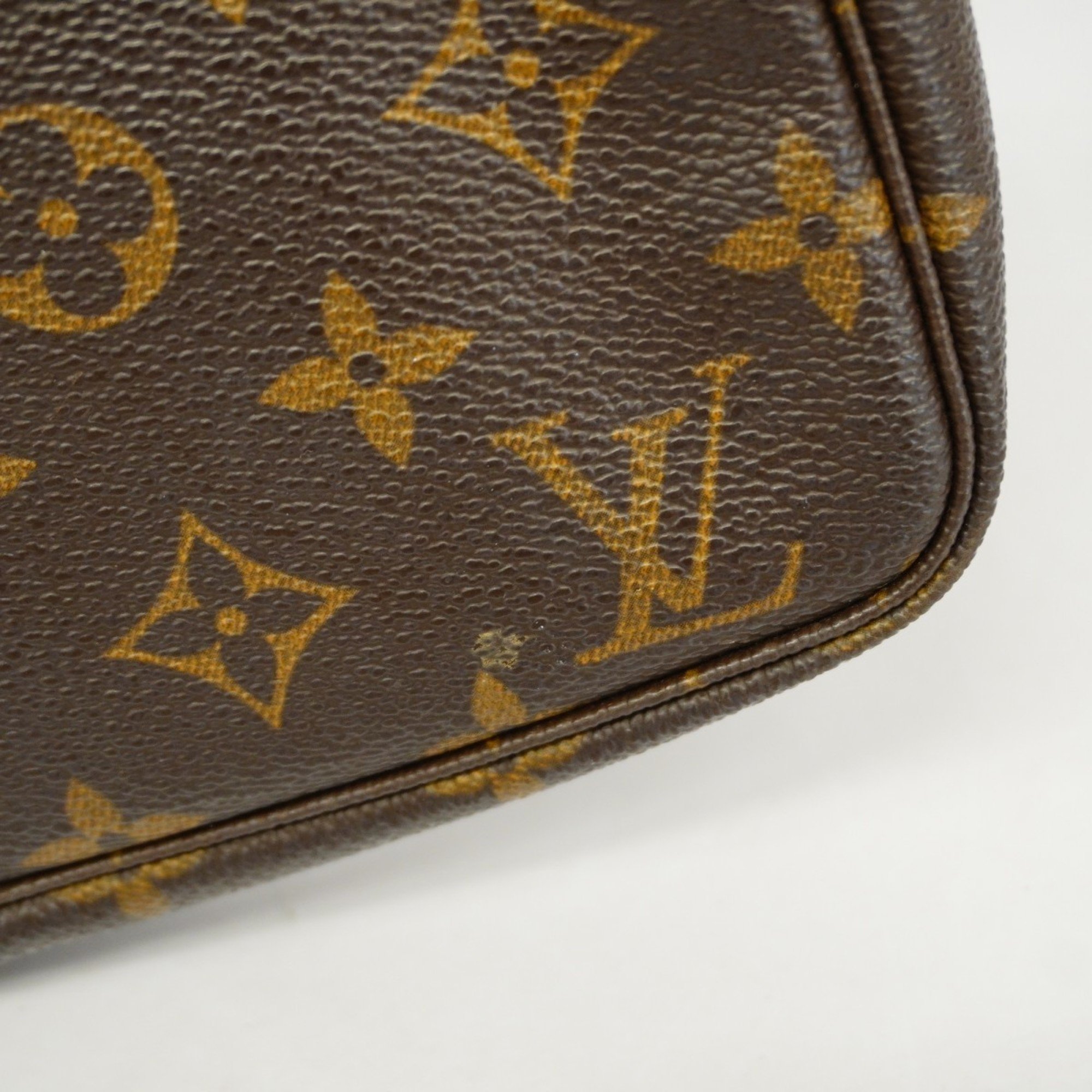 Louis Vuitton Pouch Monogram Pochette Accessoires M51980 Brown Women's