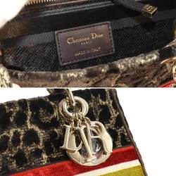 Christian Dior Lady D-Lite Medium 2way Hand Shoulder Bag Velvet M0565OTGT LADY D-LITE