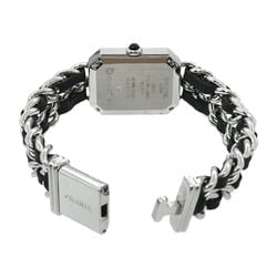 CHANEL Premiere L size H0451 Ladies watch Black Silver Quartz