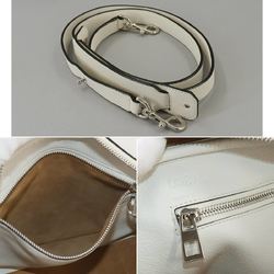 LOEWE Amazona 75 Medium 2way Hand Shoulder Bag Leather White Silver Hardware