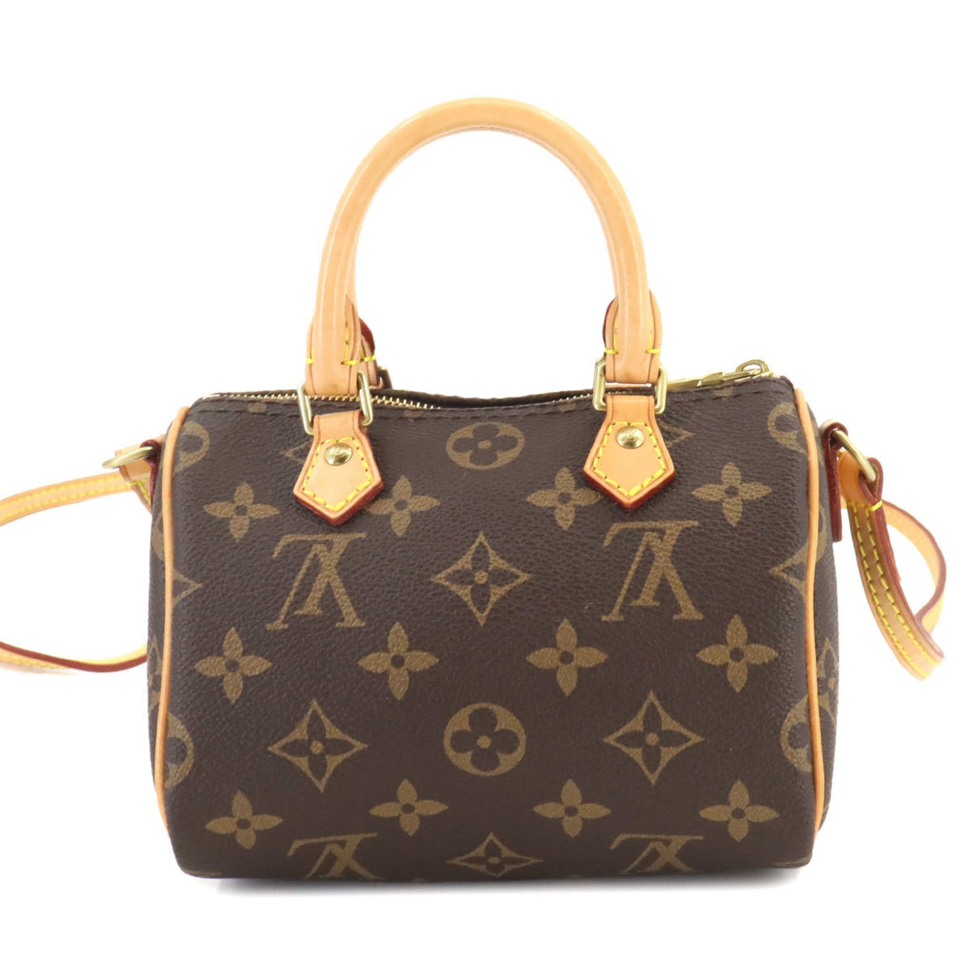 Louis Vuitton Monogram Nano Speedy 2way Hand Shoulder Bag M61252