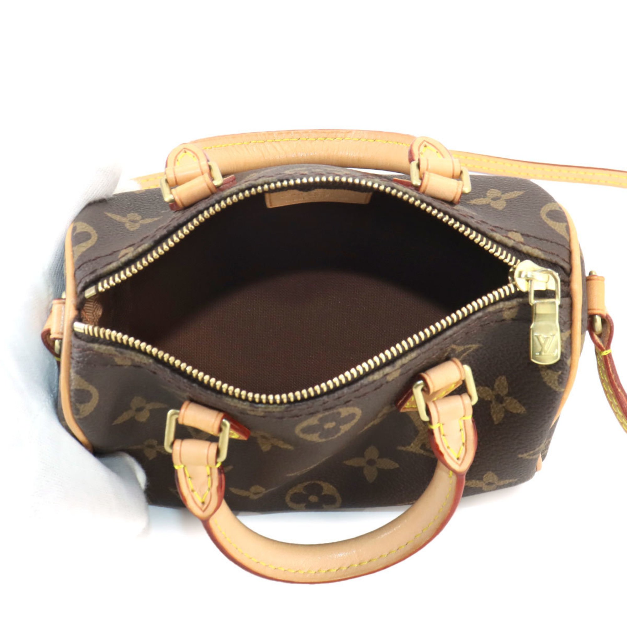 Louis Vuitton Monogram Nano Speedy 2way Hand Shoulder Bag M61252