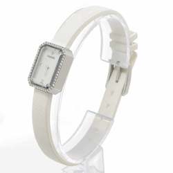 CHANEL Premiere H2433 Diamond Bezel Ladies Watch 4P White Shell Rubber Quartz