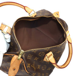 Louis Vuitton Monogram Speedy 30 Hand Bag Brown M41526 Gold Hardware