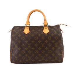 Louis Vuitton Monogram Speedy 30 Hand Bag Brown M41526 Gold Hardware