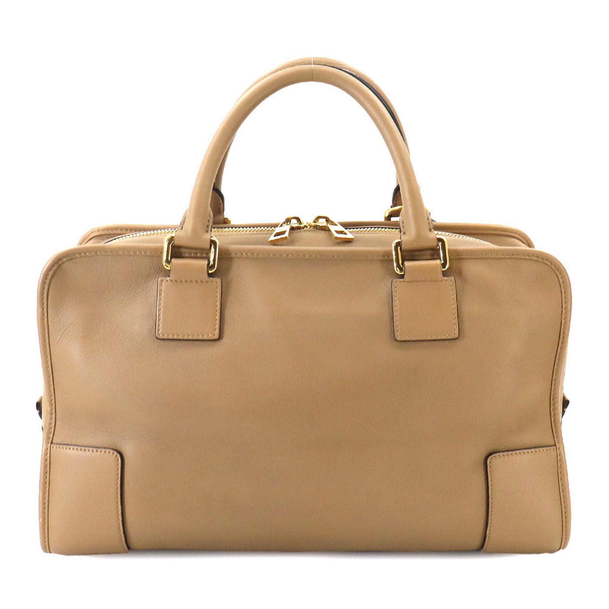 LOEWE Amazona 36 hand bag leather brown gold hardware