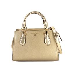 MICHAEL KORS Marilyn Crossbody Small 2way Hand Shoulder Bag Leather Pale Gold Hardware