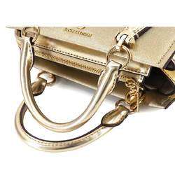 MICHAEL KORS Marilyn Crossbody Small 2way Hand Shoulder Bag Leather Pale Gold Hardware