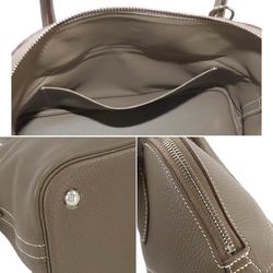 Hermes Bolide 31 2way hand shoulder bag, Taurillon Clemence Etoupe, C stamp, silver hardware,