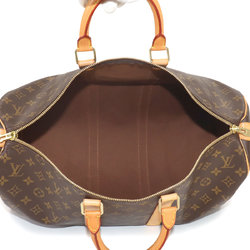 Louis Vuitton Monogram Keepall 45 Boston Bag Brown M41428